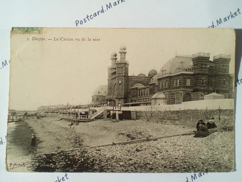 /France/Dieppe/FR_place_1909_Dieppe. Le Casino vu de la mer.jpg